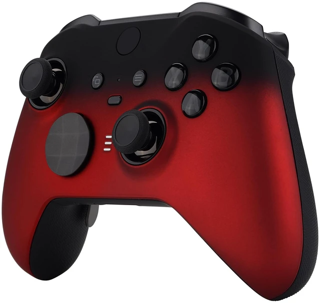 Alt view image 5 of 7 - eXtremeRate Shadow Scarlet Red Soft Touch Grip Faceplate for Xbox One Elite Series 2, Front Housing Shell Cover Replacement Kit for Xbox Elite 2 Core Controller Model 1797 - Controller NOT Included