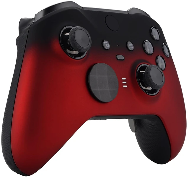 Alt view image 6 of 7 - eXtremeRate Shadow Scarlet Red Soft Touch Grip Faceplate for Xbox One Elite Series 2, Front Housing Shell Cover Replacement Kit for Xbox Elite 2 Core Controller Model 1797 - Controller NOT Included