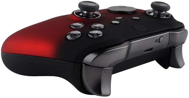 Alt view image 7 of 7 - eXtremeRate Shadow Scarlet Red Soft Touch Grip Faceplate for Xbox One Elite Series 2, Front Housing Shell Cover Replacement Kit for Xbox Elite 2 Core Controller Model 1797 - Controller NOT Included