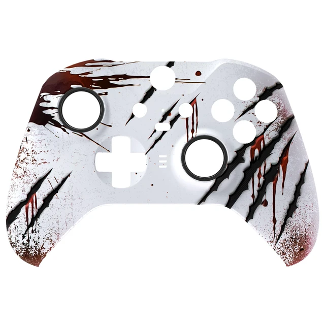 Alt view image 3 of 7 - eXtremeRate Wild Attack Replacement Faceplate Cover for Xbox One Elite Controller Series 2 (Model 1797), Soft Touch Front Housing Shell Case & Accent Rings for Xbox Elite Series 2 Core Controller