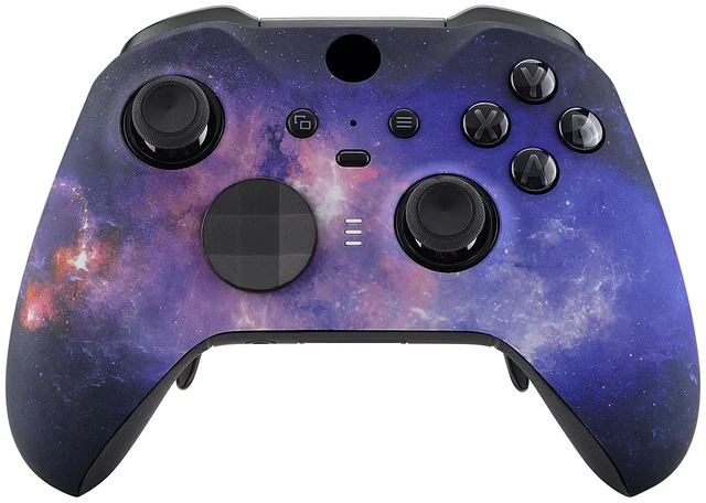 Main image of eXtremeRate Nebula Galaxy Patterned Faceplate Cover, Soft Touch Front Housing Shell Case Replacement Kit for Xbox One Elite Series 2, Xbox Elite 2 Core Controller Model 1797 - Controller NOT Included