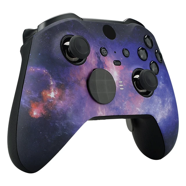 Alt view image 6 of 7 - eXtremeRate Nebula Galaxy Patterned Faceplate Cover, Soft Touch Front Housing Shell Case Replacement Kit for Xbox One Elite Series 2, Xbox Elite 2 Core Controller Model 1797 - Controller NOT Included
