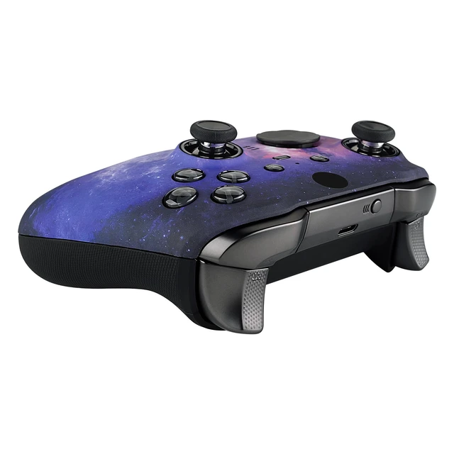 Alt view image 7 of 7 - eXtremeRate Nebula Galaxy Patterned Faceplate Cover, Soft Touch Front Housing Shell Case Replacement Kit for Xbox One Elite Series 2, Xbox Elite 2 Core Controller Model 1797 - Controller NOT Included