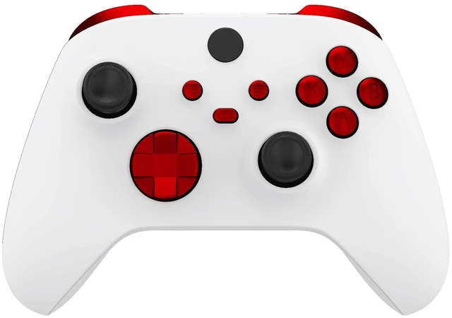 Main image of eXtremeRate Replacement Buttons for Xbox Core Wireless Controller, Scarlet Red DIY Accessories LB RB LT RT Bumpers Trigers Dpad ABXY Start Back Sync Share Keys Parts for Xbox Series X & S Controller
