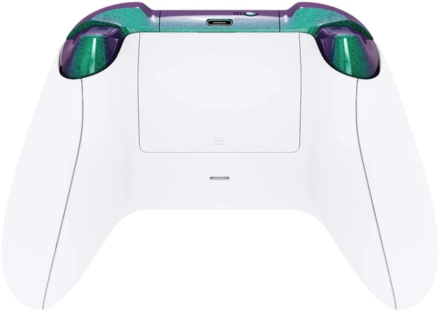Alt view image 7 of 7 - eXtremeRate Replacement Buttons for Xbox Core Wireless Controller, Chameleon Purple Blue Bumpers Trigers Dpad ABXY Start Back Sync Share Keys Accessories Parts for Xbox Series X & S Controller