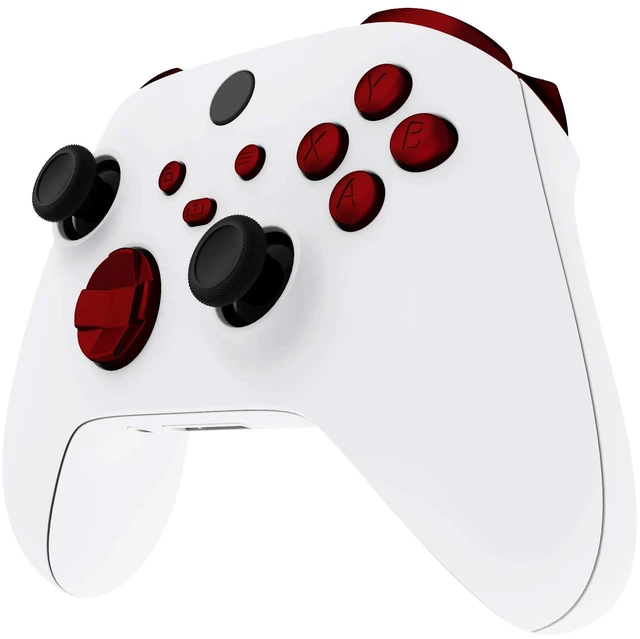 Alt view image 5 of 7 - eXtremeRate Replacement Buttons for Xbox Core Wireless Controller, Scarlet Red DIY Accessories LB RB LT RT Bumpers Trigers Dpad ABXY Start Back Sync Share Keys Parts for Xbox Series X & S Controller
