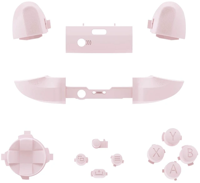 Alt view image 3 of 7 - eXtremeRate Replacement Buttons for Xbox Series X & S Controller, Cherry Blossoms Pink Custom Repair Kit Bumpers Trigers Dpad ABXY Start Back Sync Share Keys Parts for Xbox Core Wireless Controller