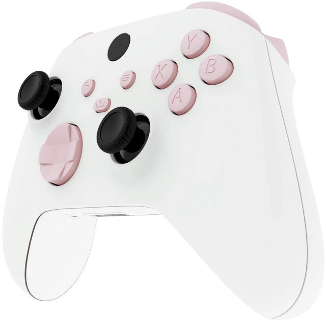 Alt view image 5 of 7 - eXtremeRate Replacement Buttons for Xbox Series X & S Controller, Cherry Blossoms Pink Custom Repair Kit Bumpers Trigers Dpad ABXY Start Back Sync Share Keys Parts for Xbox Core Wireless Controller