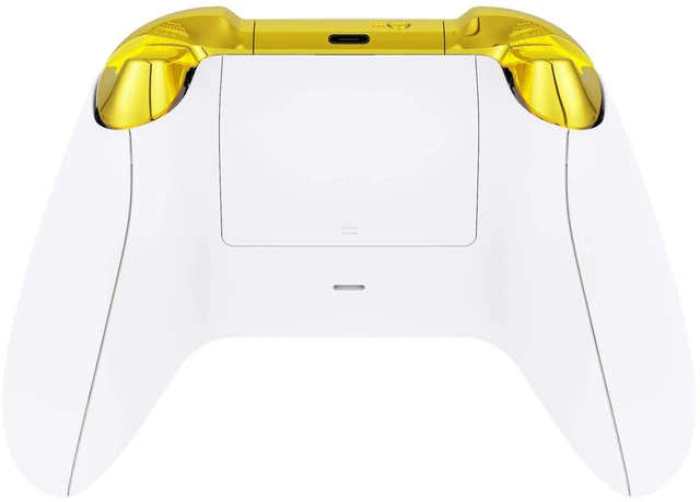 Alt view image 7 of 7 - eXtremeRate Replacement Buttons for Xbox Core Wireless Controller, Chrome Gold Glossy Custom LB RB LT RT Bumpers Trigers Dpad ABXY Start Back Sync Share Keys Parts for Xbox Series X & S Controller