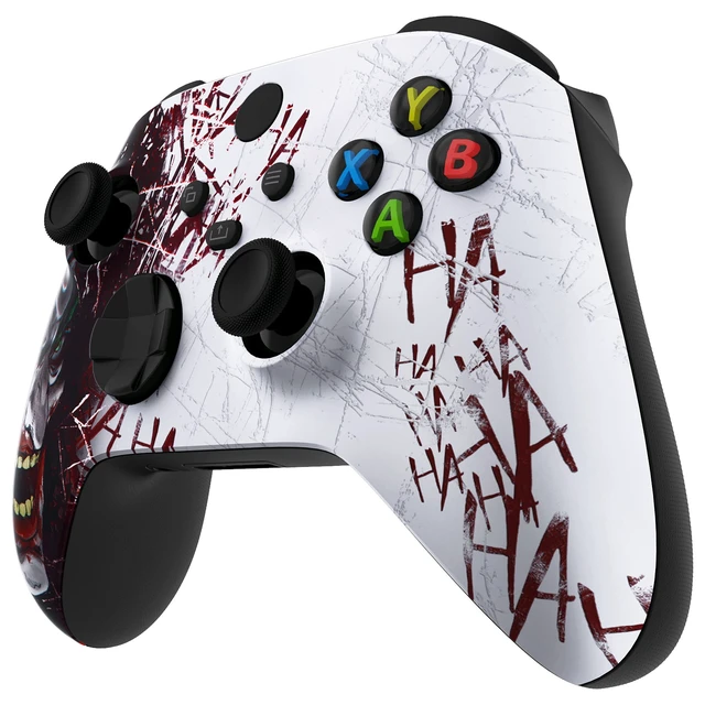 Alt view image 5 of 7 - eXtremeRate Custom Shell for Xbox Series X & S Controller - Revitalize Your Controller - Clown Hahaha Replacement Cover Front Housing Cover for Xbox Core Wireless Controller