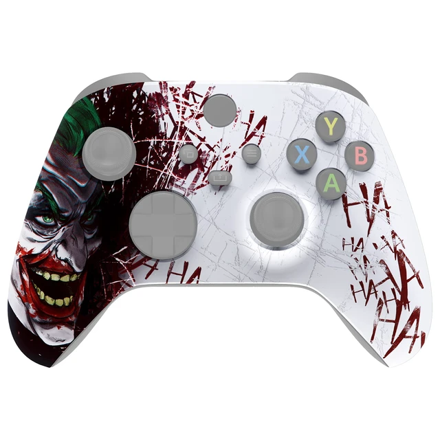 Alt view image 6 of 7 - eXtremeRate Custom Shell for Xbox Series X & S Controller - Revitalize Your Controller - Clown Hahaha Replacement Cover Front Housing Cover for Xbox Core Wireless Controller
