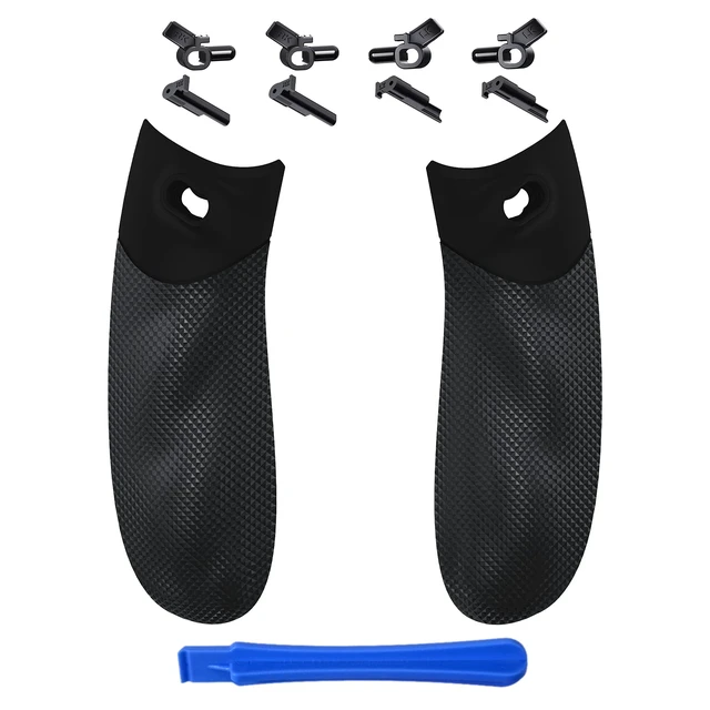 Alt view image 2 of 7 - eXtremeRate Flexor Rubberized Side Rails Grips Trigger Stop Kit for Xbox Series X/S Controller, Anti-Slip Ergonomic Trigger Stopper Handle Grips for Xbox Core Controller Diamond Textured Black