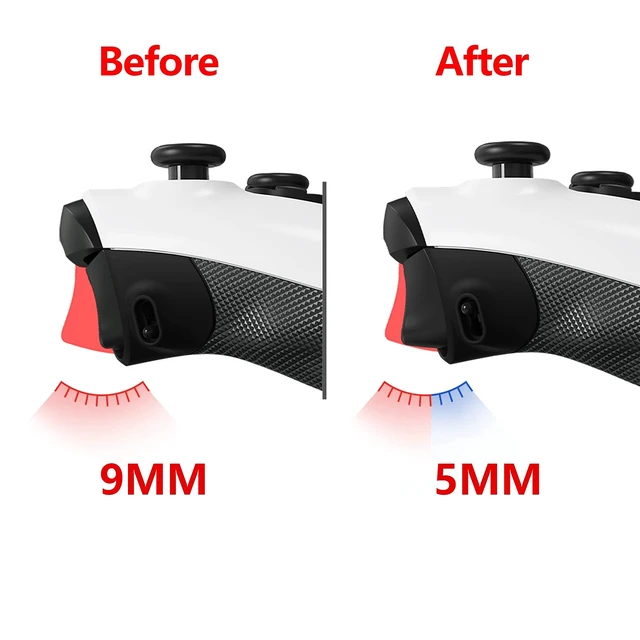 Alt view image 4 of 7 - eXtremeRate FLEXOR Rubberized Side Rails Grips Trigger Stop Kit for Xbox Series X/S Controller, Anti-Slip Ergonomic Trigger Stopper Handle Grips for Xbox Core Controller Diamond Textured Scarlet Red
