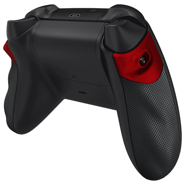 Alt view image 7 of 7 - eXtremeRate FLEXOR Rubberized Side Rails Grips Trigger Stop Kit for Xbox Series X/S Controller, Anti-Slip Ergonomic Trigger Stopper Handle Grips for Xbox Core Controller Diamond Textured Scarlet Red