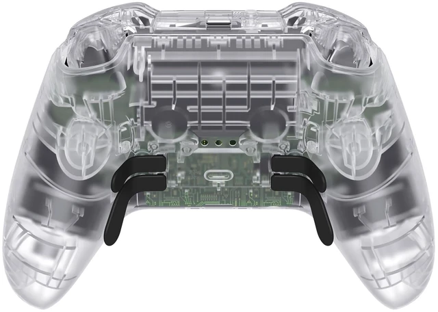 Alt view image 7 of 7 - eXtremeRate Full Set Shell Buttons for Xbox One Elite Series 2 Controller, Clear Replacement Faceplate Back Plate Bottom Shell Case with Buttons for Xbox Elite Series 2 Core Controller - Model 1797