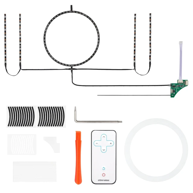 Alt view image 3 of 7 - eXtremeRate RGB LED Light Strip for Xbox Series S Console Fan Vent, 39 Effects Multi Color Changing Flexible Tape Light Strip Kit for Xbox Series S Console with IR Remote, DIY Decoration Accessories
