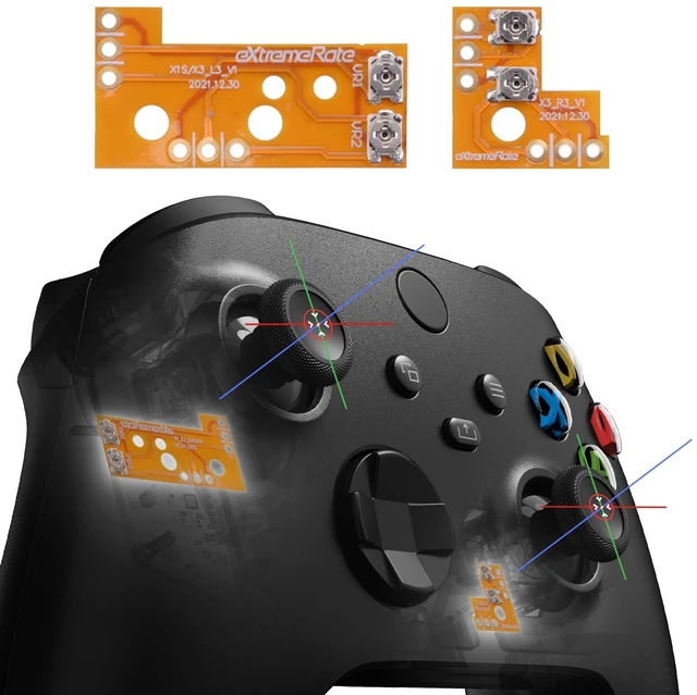Main image of eXtremeRate Thumbsticks Drift Fix Kit for Xbox Series X & S Controller, Custom Accessories Analog Stick Drift Repair Board for Xbox Core Controller, for Xbox One Elite Wireless Controller