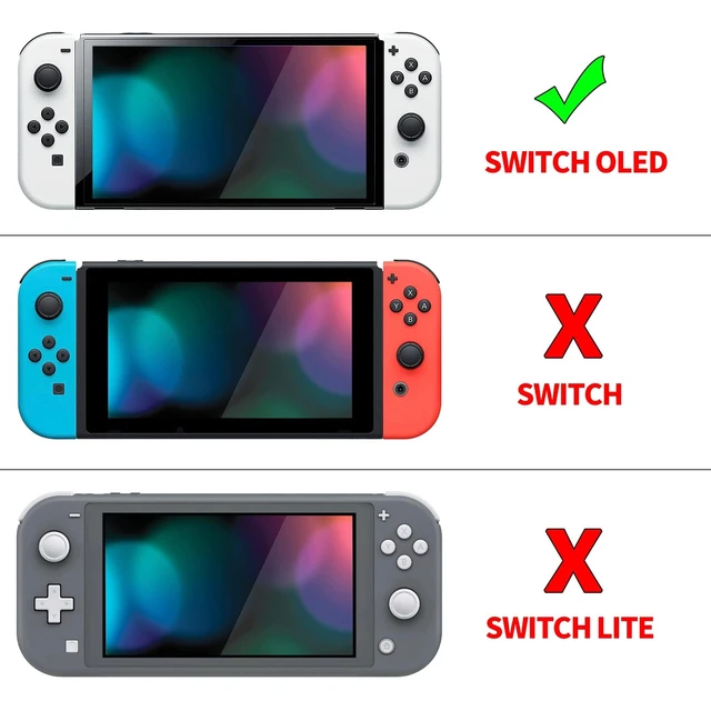 Alt view image 2 of 7 - PlayVital Magic Wings Protective Case for Nintendo Switch OLED, White | Extra Stand, Thumb Grips, Dockable, PC Hard Shell Case, Split Silicone Grip Cover, Scracth-Resistant, Shock-Absorption, Cute