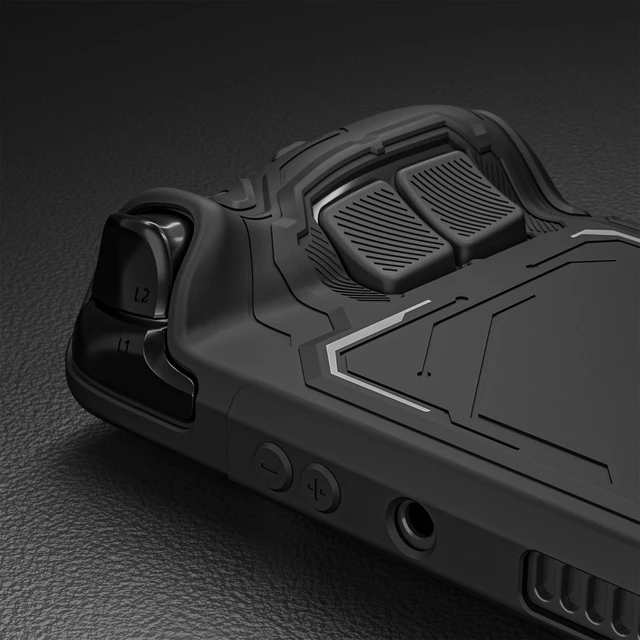 Alt view image 4 of 7 - PlayVital Mecha Protective Case for Steam Deck Anti-Slip Silicone Grip Cover for Steam Deck OLED & LCD | Shockproof Shell with Back Button Enhancement Set & Thumb Grips & Stickers Black