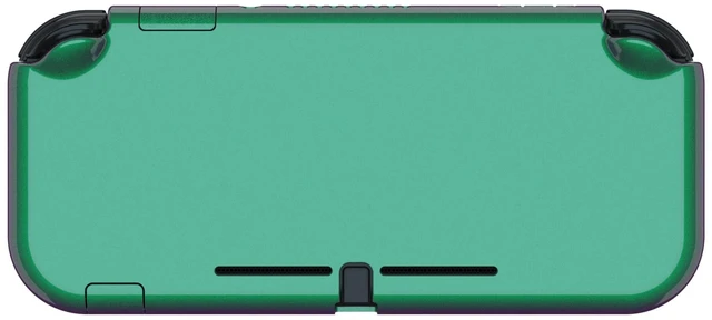 Alt view image 5 of 7 - PlayVital Glossy Chameleon Green Purple Protective Case for Nintendo Switch Lite, Hard Cover Protector for Nintendo Switch Lite - 1 x Black Border Tempered Glass Screen Protector Included