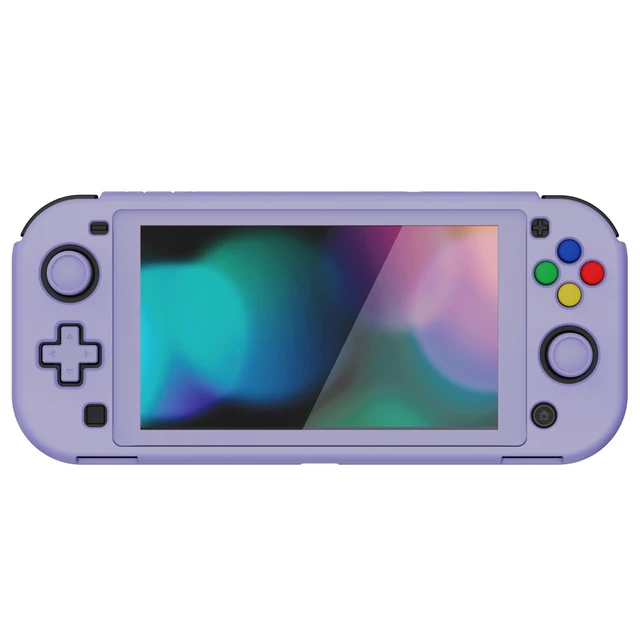 Alt view image 5 of 7 - PlayVital Light Violet Protective Grip Case for Nintendo Switch Lite, Hard Cover Protector for Nintendo Switch Lite - Screen Protector & Thumb Grips & Buttons Caps Stickers Included
