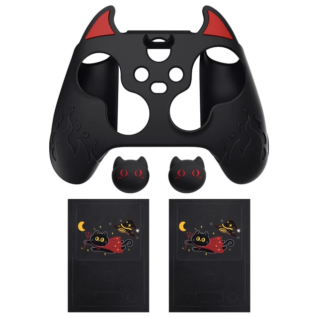Alt view image 2 of 7 - PlayVital Halloween Cute Demon Silicone Cover for Xbox Series X/S Controller, Kawaii Anti-Slip Controller Skin Grip Protector for Xbox Core Wireless Controller with Thumb Grip Caps - Black