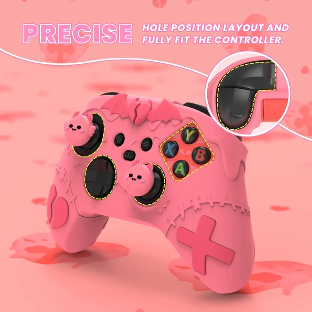 Alt view image 5 of 7 - PlayVital Gothic Imp Series Cute Silicone Skin for Xbox Series X & S Controller, Anti-Slip Grip Silicone Cover, Protective Silicone Case for Xbox Core Controller with Thumb Grips, Black