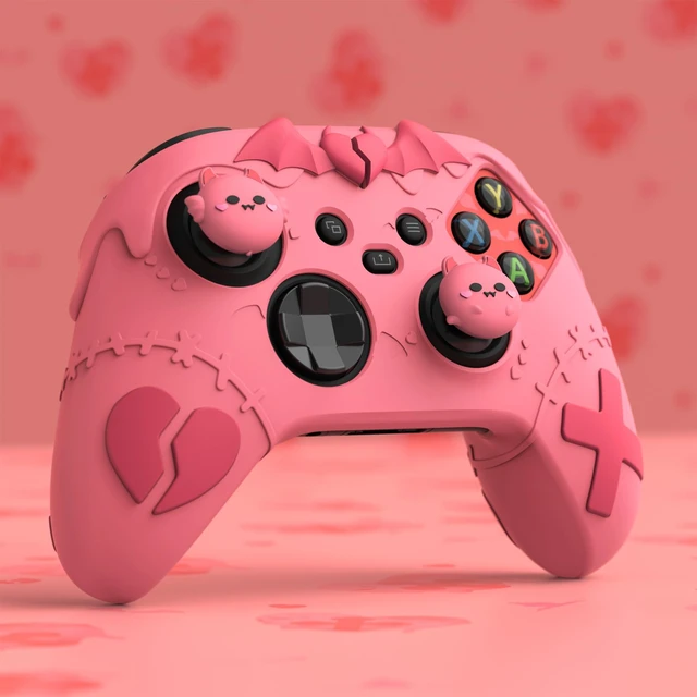 Alt view image 7 of 7 - PlayVital Gothic Imp Series Cute Silicone Skin for Xbox Series X & S Controller, Anti-Slip Grip Silicone Cover, Protective Silicone Case for Xbox Core Controller with Thumb Grips, Black