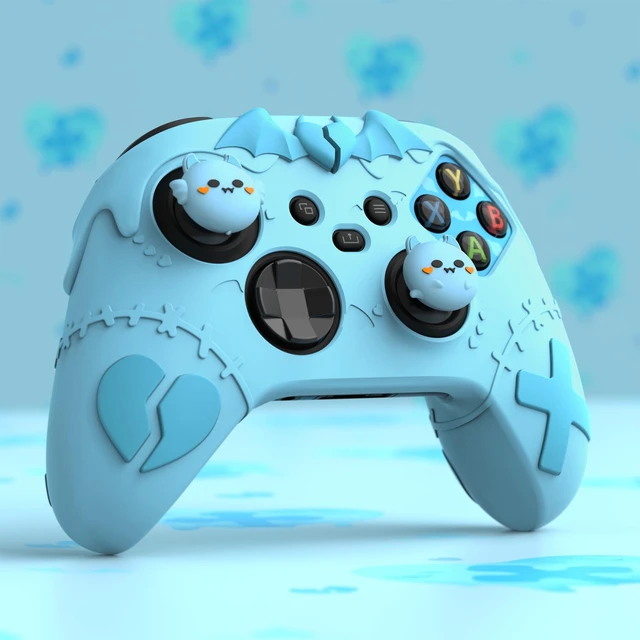 Alt view image 7 of 7 - PlayVital Gothic Imp Series Cute Silicone Skin for Xbox Series X & S Controller, Anti-Slip Grip Silicone Cover, Protective Silicone Case for Xbox Core Controller with Thumb Grips, Black