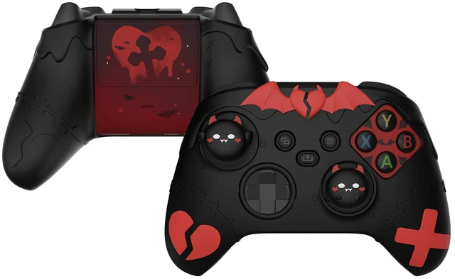 Main image of PlayVital Gothic Imp Series Cute Silicone Skin for Xbox Series X & S Controller, Anti-Slip Grip Silicone Cover, Protective Silicone Case for Xbox Core Controller with Thumb Grips, Black