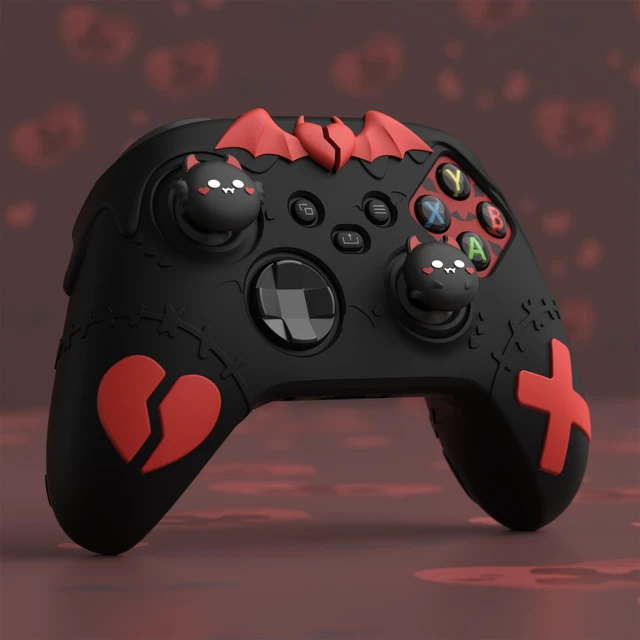 Alt view image 7 of 7 - PlayVital Gothic Imp Series Cute Silicone Skin for Xbox Series X & S Controller, Anti-Slip Grip Silicone Cover, Protective Silicone Case for Xbox Core Controller with Thumb Grips, Black