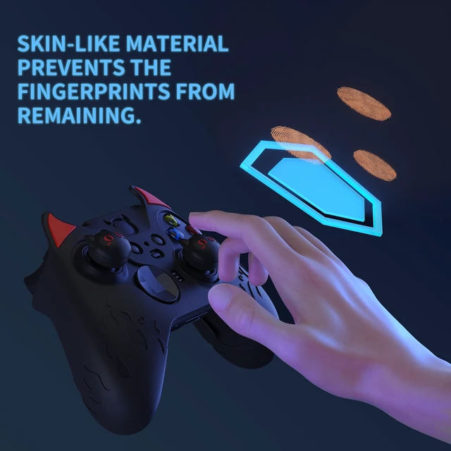 Alt view image 3 of 7 - PlayVital Cute Demon Silicone Case Cover for Xbox Elite Wireless Controller Series 2, Kawaii Anti-Slip Shockproof Controller Skin Grip for Xbox Elite Series 2 Core with Thumb Grip Caps - Black