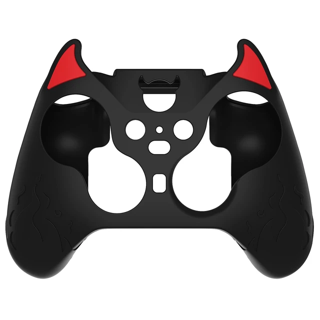 Alt view image 7 of 7 - PlayVital Cute Demon Silicone Case Cover for Xbox Elite Wireless Controller Series 2, Kawaii Anti-Slip Shockproof Controller Skin Grip for Xbox Elite Series 2 Core with Thumb Grip Caps - Black