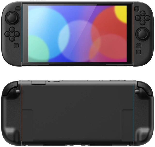 Main image of PlayVital Protective Case for Nintendo Switch 2 with Extra Stand & Thumb Grip Caps | Split Design, Dockable Hard Shell Cover for Nintendo Switch 2 | Solid Color Series, Black