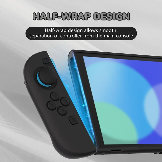 Alt view image 3 of 7 - PlayVital Protective Case for Nintendo Switch 2 with Extra Stand & Thumb Grip Caps | Split Design, Dockable Hard Shell Cover for Nintendo Switch 2 | Solid Color Series, Black