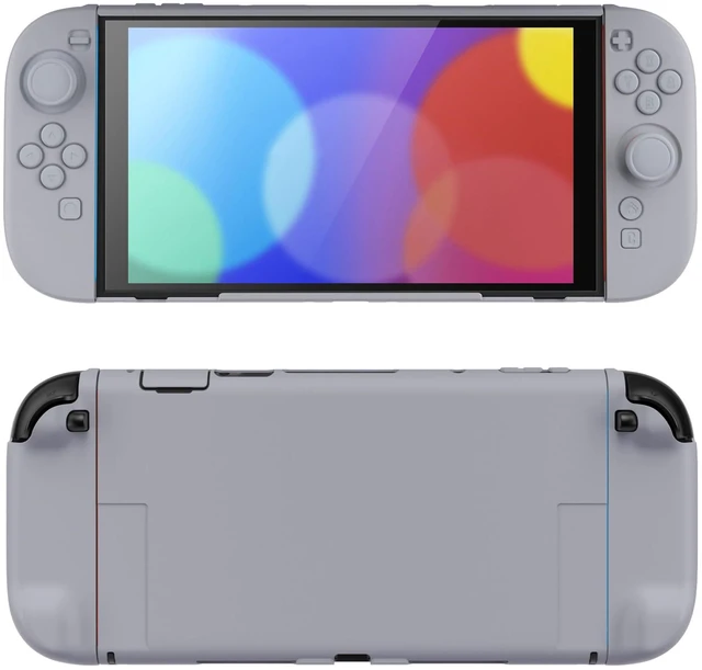 Main image of PlayVital Hard Case for Nintendo Switch 2 with Extra Stand & Thumb Grip Caps | Split Design, Dockable Protective Full-Body Shell Cover for Nintendo Switch 2 | Solid Color Series, New Hope Gray