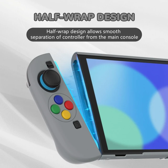 Alt view image 3 of 7 - PlayVital Protective Case for Nintendo Switch 2 with Extra Stand | Ultra-Slim Dockable Hard Shell, Split Joycon Cover, Button Caps & Thumb Grips | Pattern Series, SFC SNES Classic EU Style