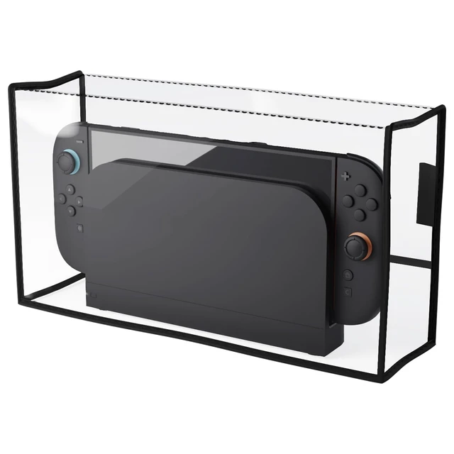 Alt view image 7 of 7 - PlayVital Dust Cover for Nintendo Switch 2, Anti-Scratch Dust Guard Waterproof Cover Sleeve for Nintendo Switch 2 Console & Charging Dock -Transparent