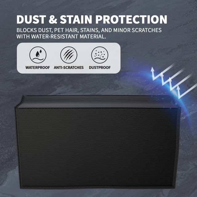 Alt view image 3 of 7 - PlayVital Dust Cover for Nintendo Switch 2, Anti Scratch Dust Guard Waterproof Cover Sleeve for Nintendo Switch 2 Console & Charging Dock - Black