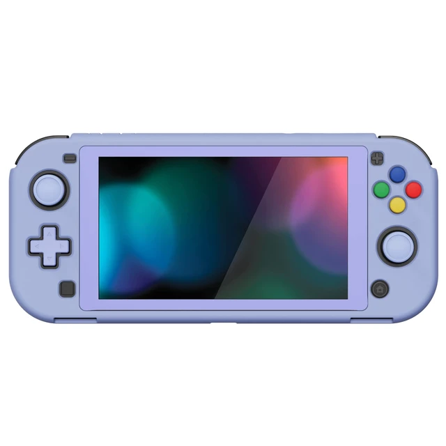 Alt view image 6 of 7 - PlayVital ZealProtect Protective Case for Nintendo Switch Lite, Ergonomic Grip Hard Cover - Durable Comfort Shock-absorbent Anti-Scratch with Screen Protector & Thumb Grip Button Caps, Light Violet