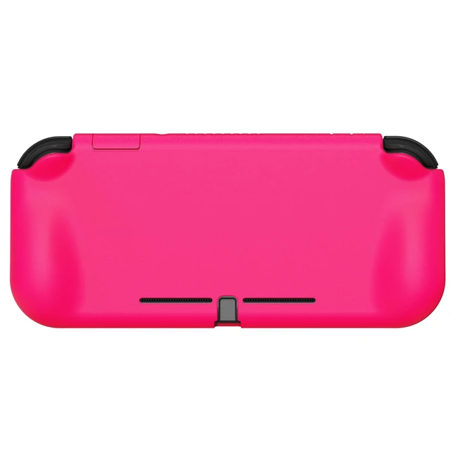 Alt view image 7 of 7 - PlayVital ZealProtect Protective Case for Nintendo Switch Lite, Ergonomic Grip Hard Cover - Durable Shock-Absorbent Anti-Scratch with Screen Protector & Thumb Grip Button Caps, Bright Pink