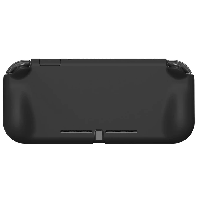 Alt view image 7 of 7 - ZealProtect Protective Case for Nintendo Switch Lite, Ergonomic Grip Hard Cover - Durable Shock-absorbent Shock-Absorption Anti-Scratch with Screen Protector & Thumb Grip Button Cap, Black