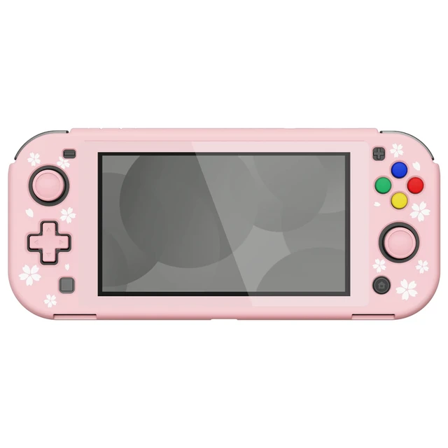 Alt view image 5 of 7 - PlayVital ZealProtect Protective Case for Nintendo Switch Lite, Hard Shell Ergonomic Grip Cover for Nintendo Switch Lite w/Screen Protector & Thumb Grip Caps & Button Caps - Cherry Blossoms Petals