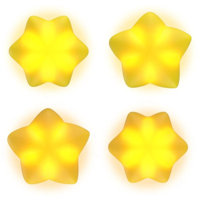 Main image of PlayVital Cute Universal Illuminated LED Thumbstick Grips for ps5, for ps4, Joystick Caps for Xbox Series X/S, for Xbox One, Switch Pro Controllers, Joystick Protection - Stars