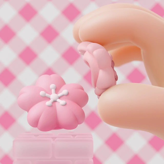 Alt view image 6 of 7 - PlayVital Thumb Grips for Nintendo Switch 2 | Kawaii Silicone Joystick Caps (4-Pack) - Cute Accessories Design Thumbstick Covers - Blush Cherry Blossom Petals