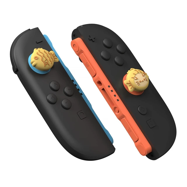 Alt view image 7 of 7 - PlayVital Thumb Grips for Nintendo Switch 2 | Kawaii Silicone Joystick Caps (4-Pack) - Cute Accessories Animal Design Thumbstick Covers for Joycon 2 - Taiyaki Kitten
