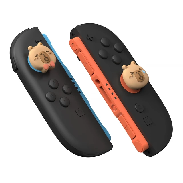 Alt view image 7 of 7 - PlayVital Thumb Grips for Nintendo Switch 2 | Kawaii Silicone Joystick Caps (4-Pack) - Cute Accessories Animal Design Thumbstick Covers for Joycon 2 - Capybara Moods