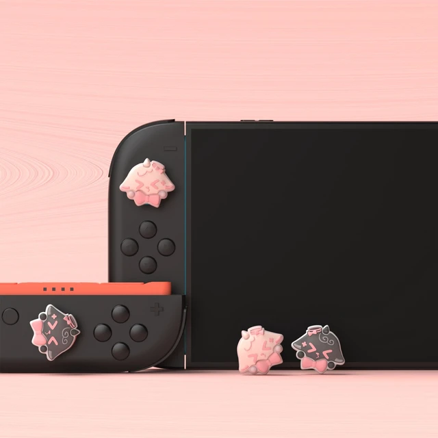 Alt view image 3 of 7 - PlayVital Thumb Grips for Nintendo Switch 2 | Kawaii Silicone Joystick Caps (4-Pack) - Cute Accessories Animal Design Thumbstick Covers for Joycon 2 - Needy Sheep