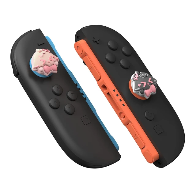 Alt view image 7 of 7 - PlayVital Thumb Grips for Nintendo Switch 2 | Kawaii Silicone Joystick Caps (4-Pack) - Cute Accessories Animal Design Thumbstick Covers for Joycon 2 - Needy Sheep