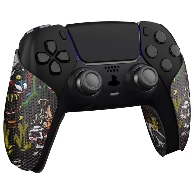 Alt view image 3 of 7 - PlayVital Anti-Skid Sweat-Absorbent Controller Grip for ps5, Professional Textured Soft Rubber Pads Handle Grips for ps5 Controller - Scary Party
